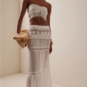 Akoia Swim Riviera Embellished Skirt Set